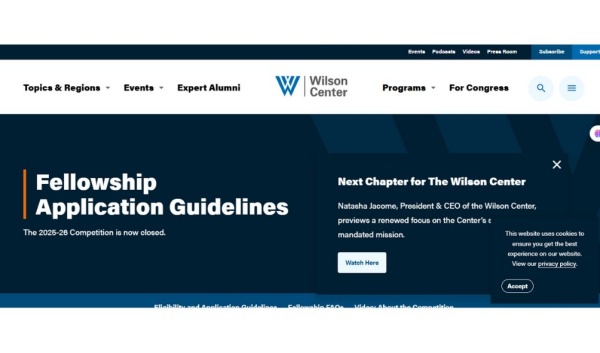Wilson Center Fellowship Program 2026 in the USA – Step by Step Procedure to Apply